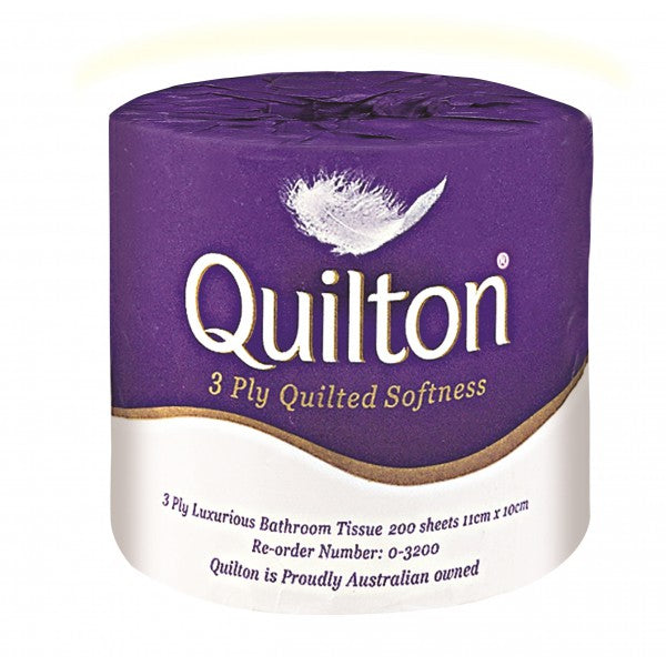 QUILTON 3 PLY PREMIUM TOILET ROLLS
